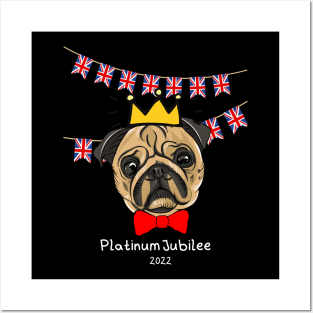 Platinum Jubilee Pug Posters and Art